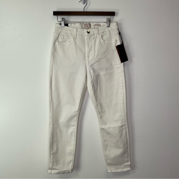 Jen7 by 7 for all Mankind Cropped Skinny Jean White 6 - Picture 1 of 7